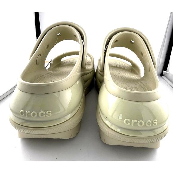 NWT Cream Mega Crush Platform Crocs Size 7 Women - Picture 6 of 7